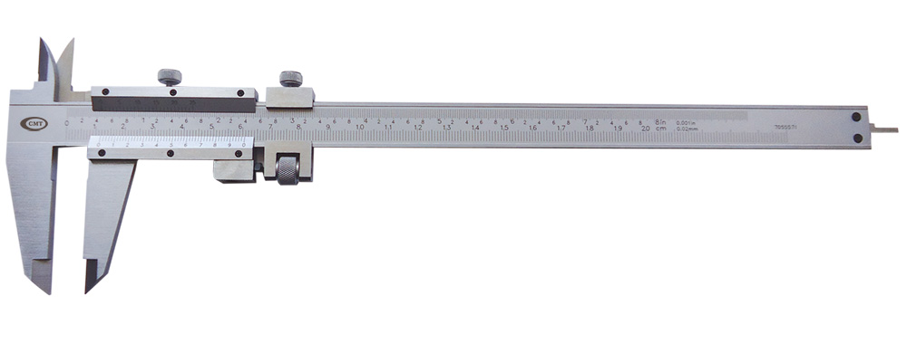 VERNIER CALIPER WITH FINE ADJUSTMENT